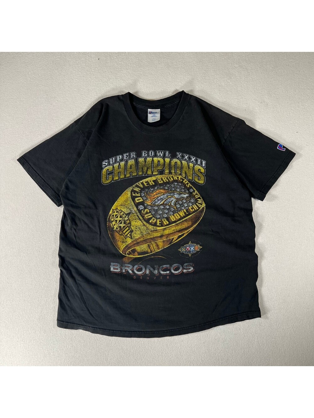 Vintage Denver Broncos Super Bowl XXXII Champions T-Shirt XL